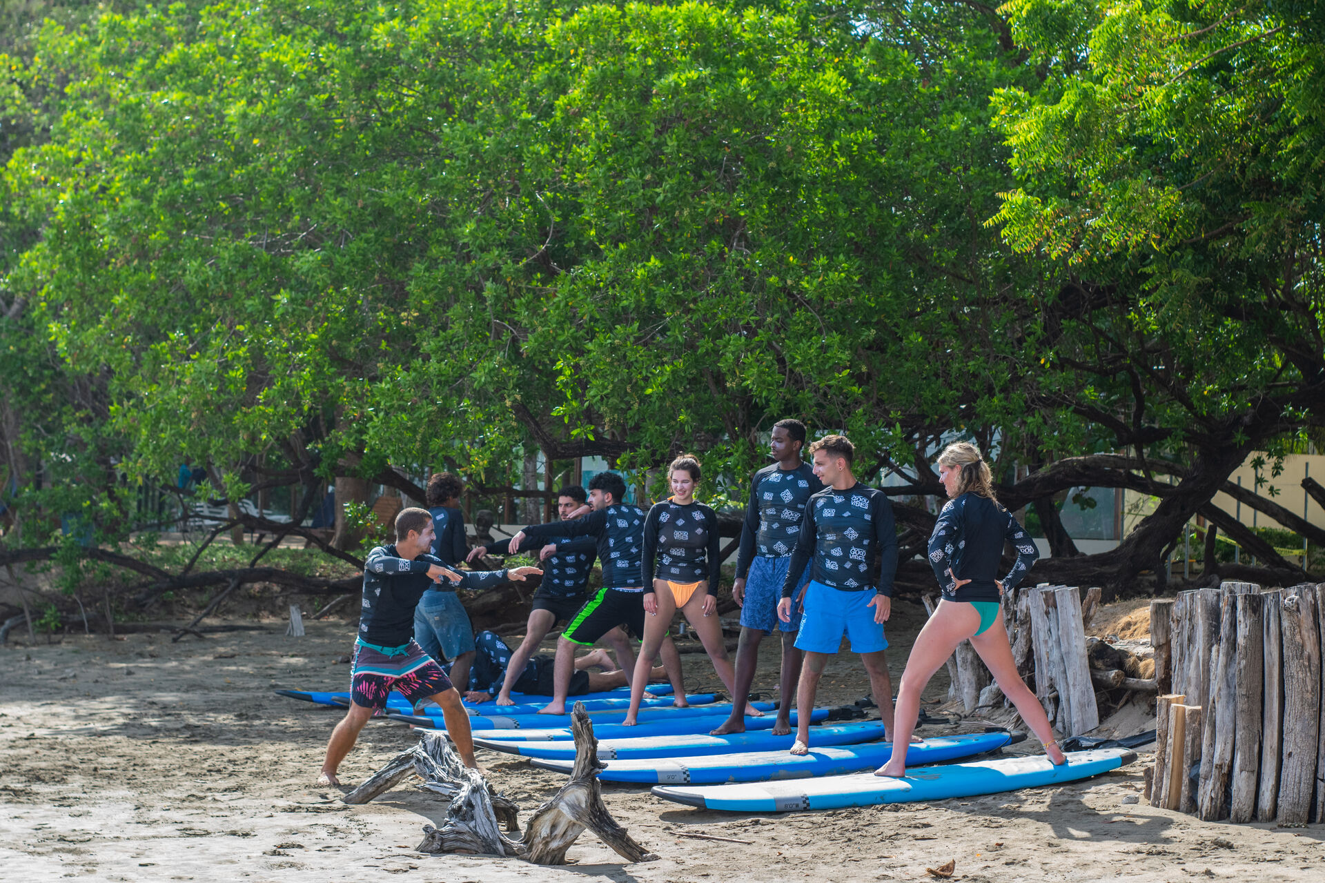 Tamarindo Costa Rica Group Surfing Lesson